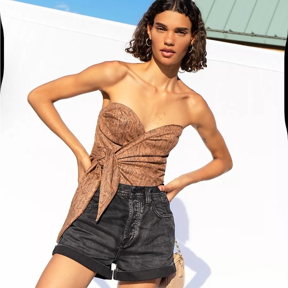 Free People Tops - Free People Victoria Snake Print Tube size S